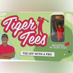 Set Of 4 Golf Tees Tiger Woods Novelty Gift